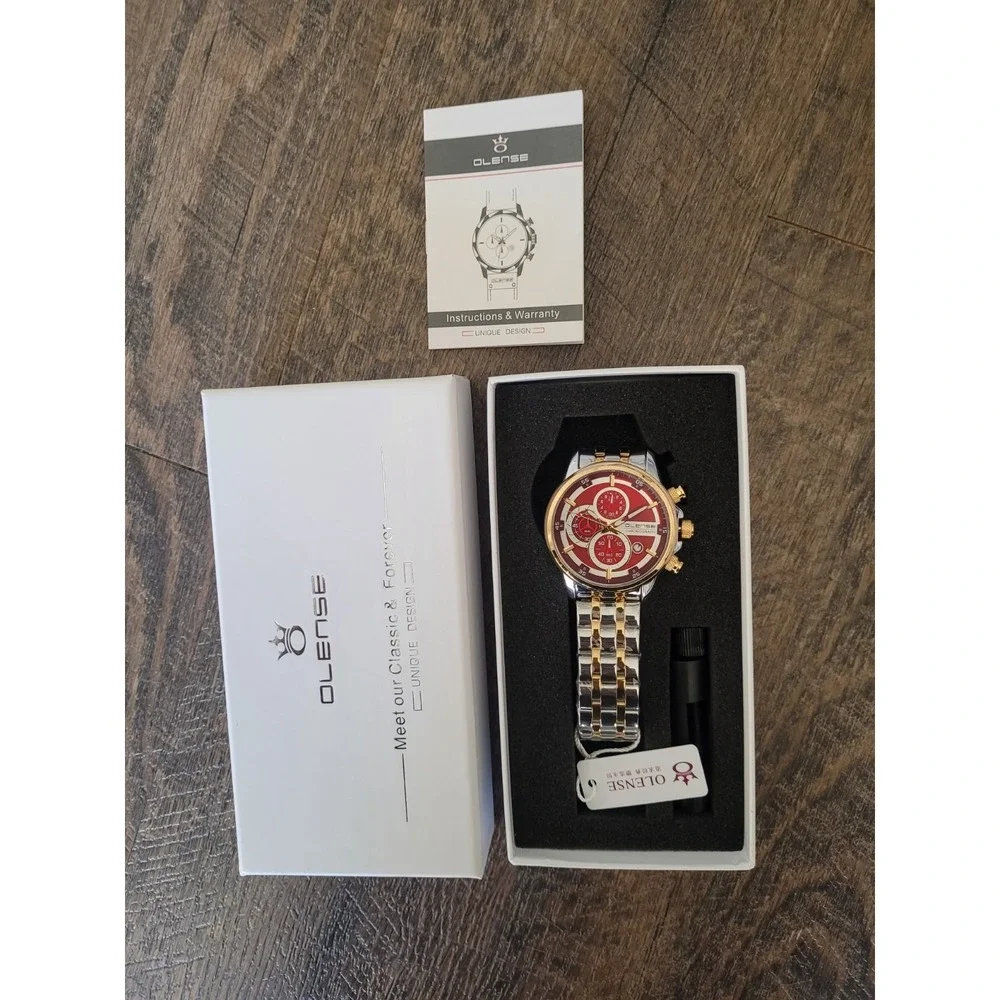 OLENSE New Stylish Chronograph Watch‎ in Stainless Steel For Men